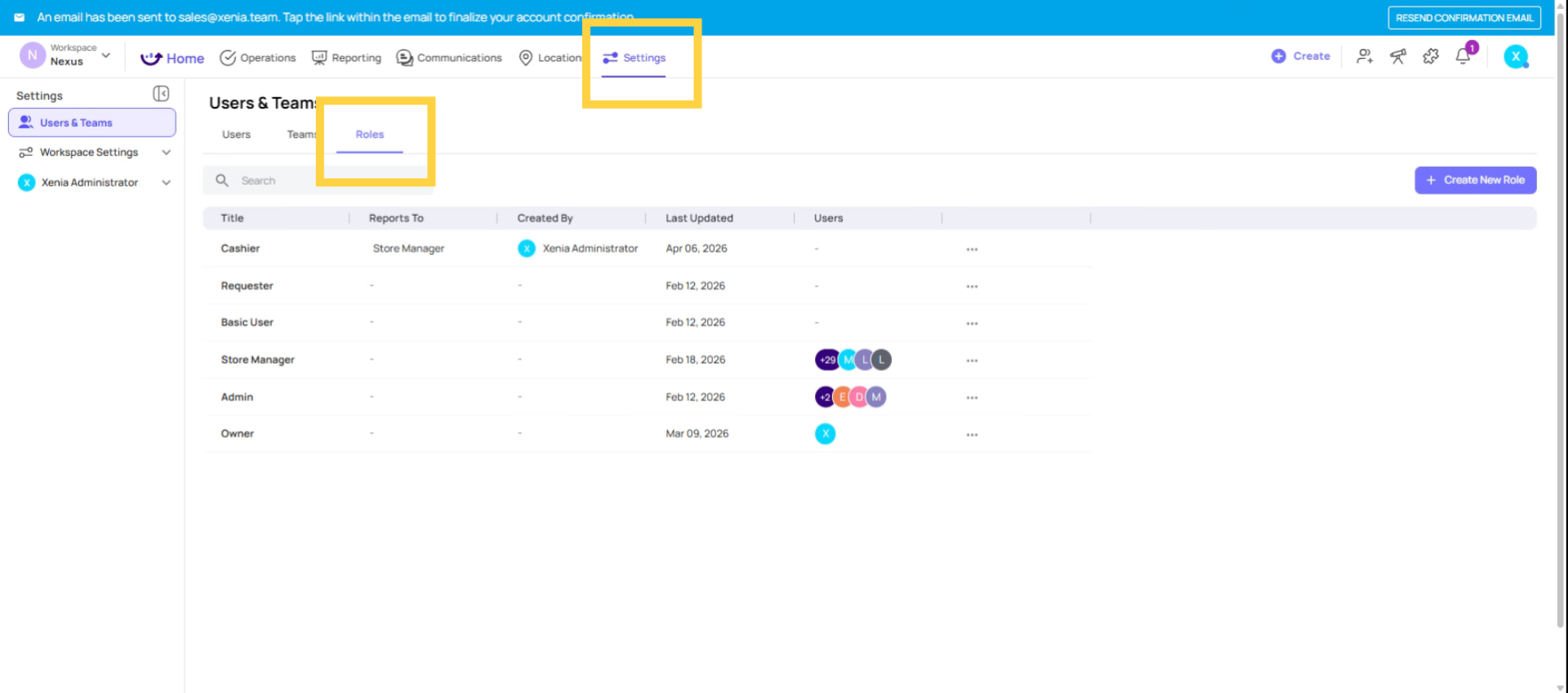 Navigate To Role Edit Settings