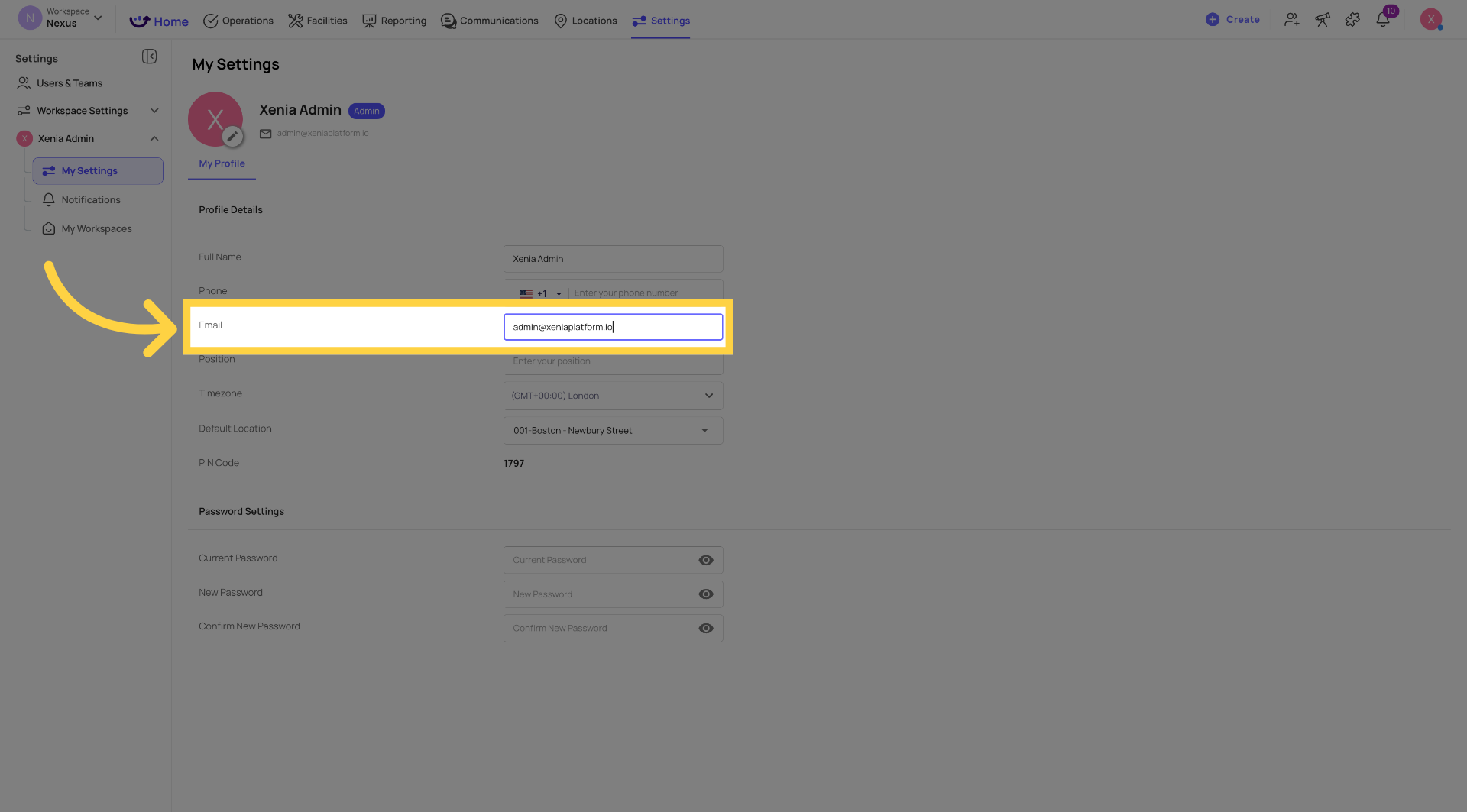 Select Email Address Field
