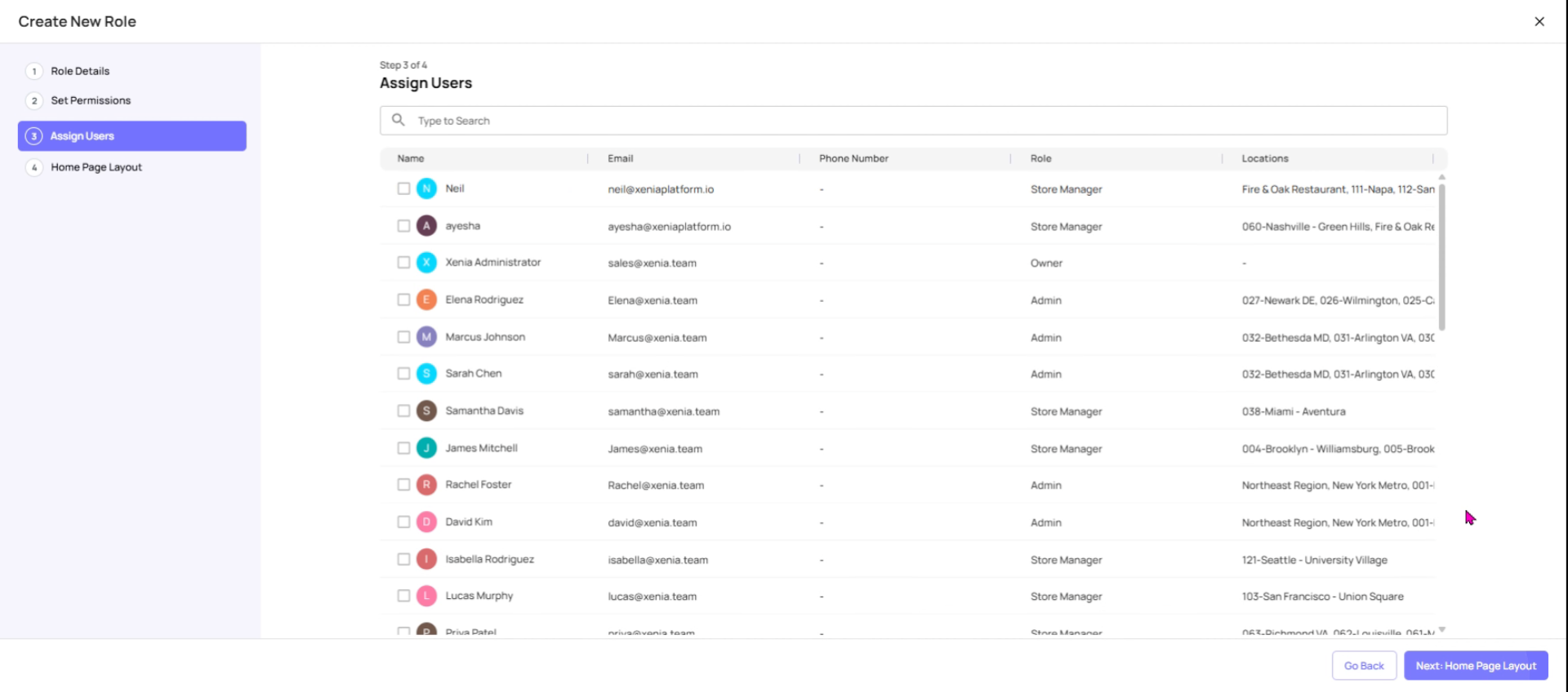 Assign Users to Role