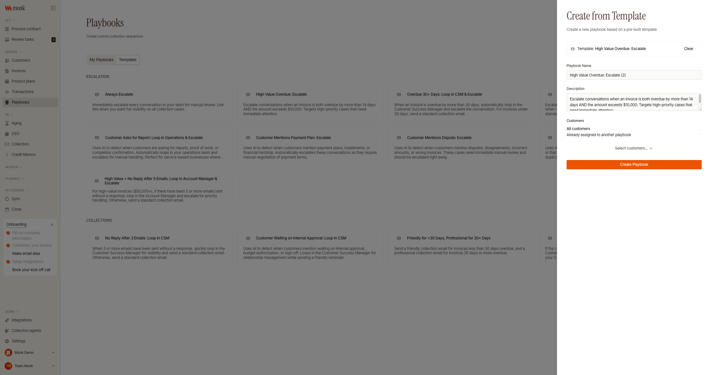 Create from Template