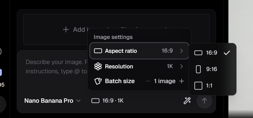 Image settings