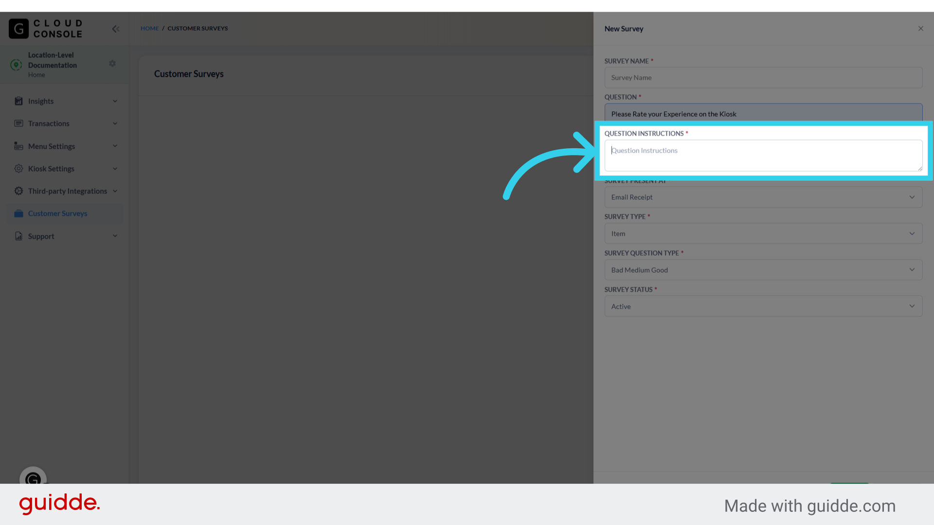 Enter basic instructions for completing your survey here