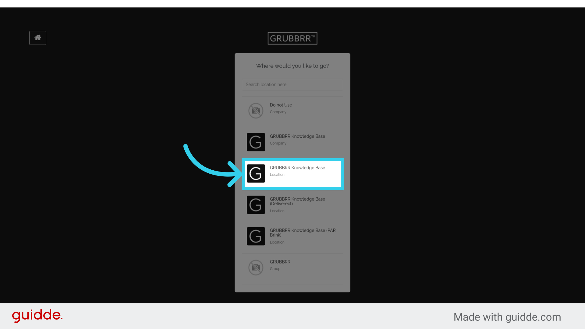 Sign into the GRUBBRR Portal at the Location level