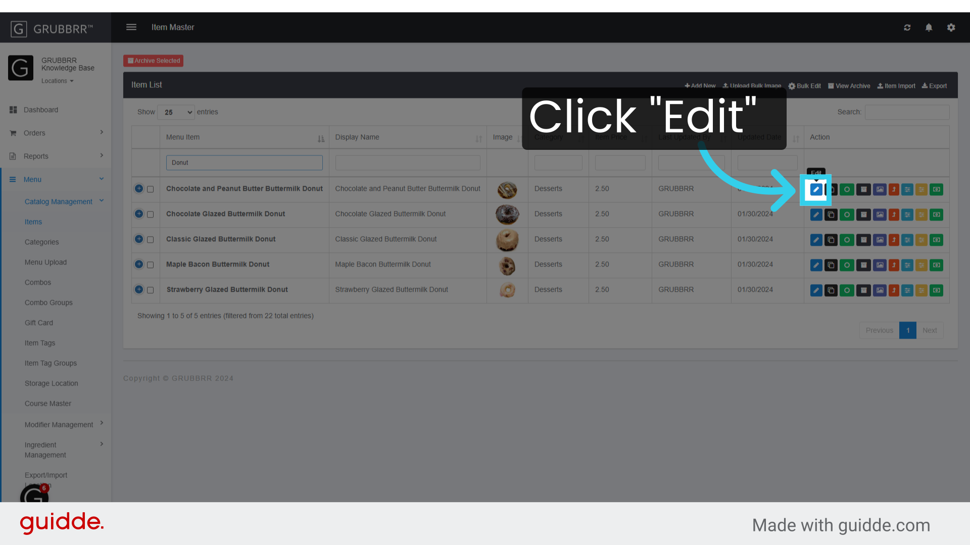 Click 'Edit'