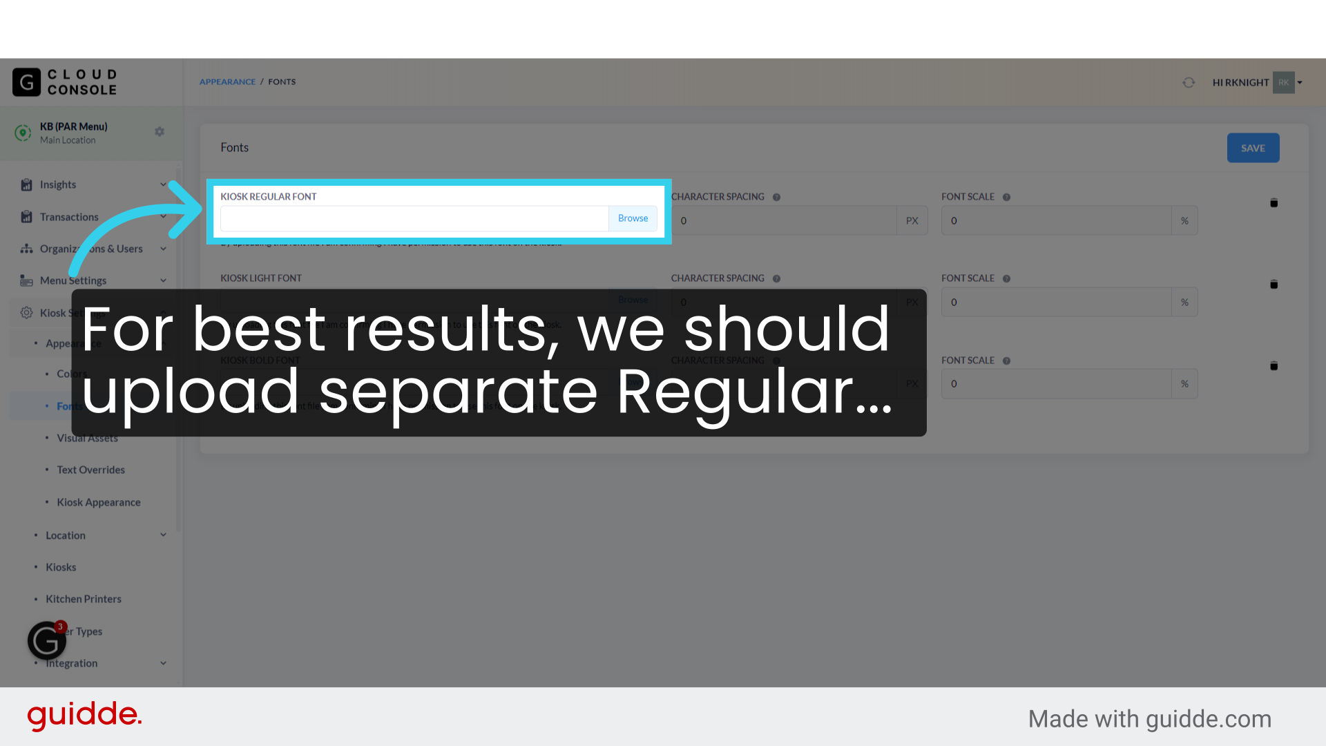 For best results, we should upload separate Regular...