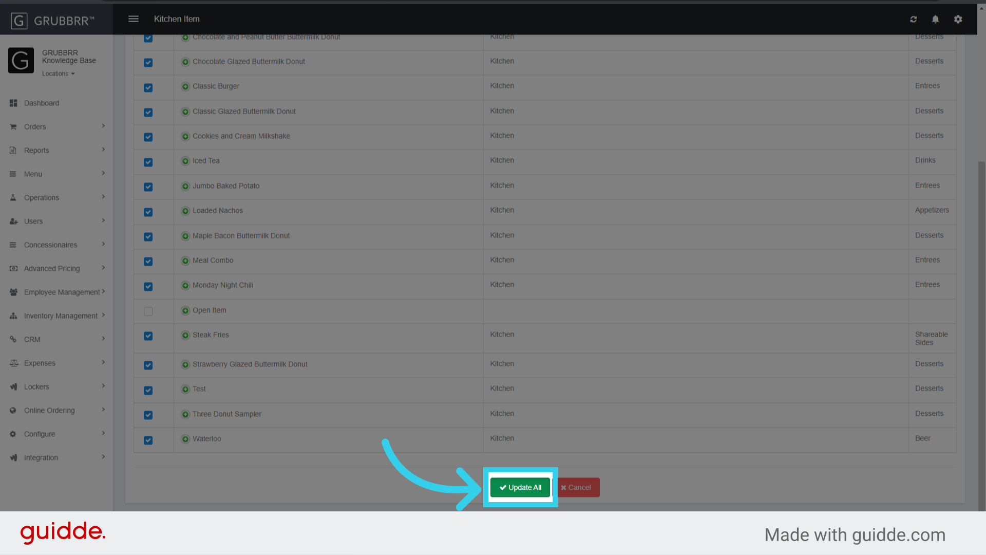 Click 'Update All' to apply your changes