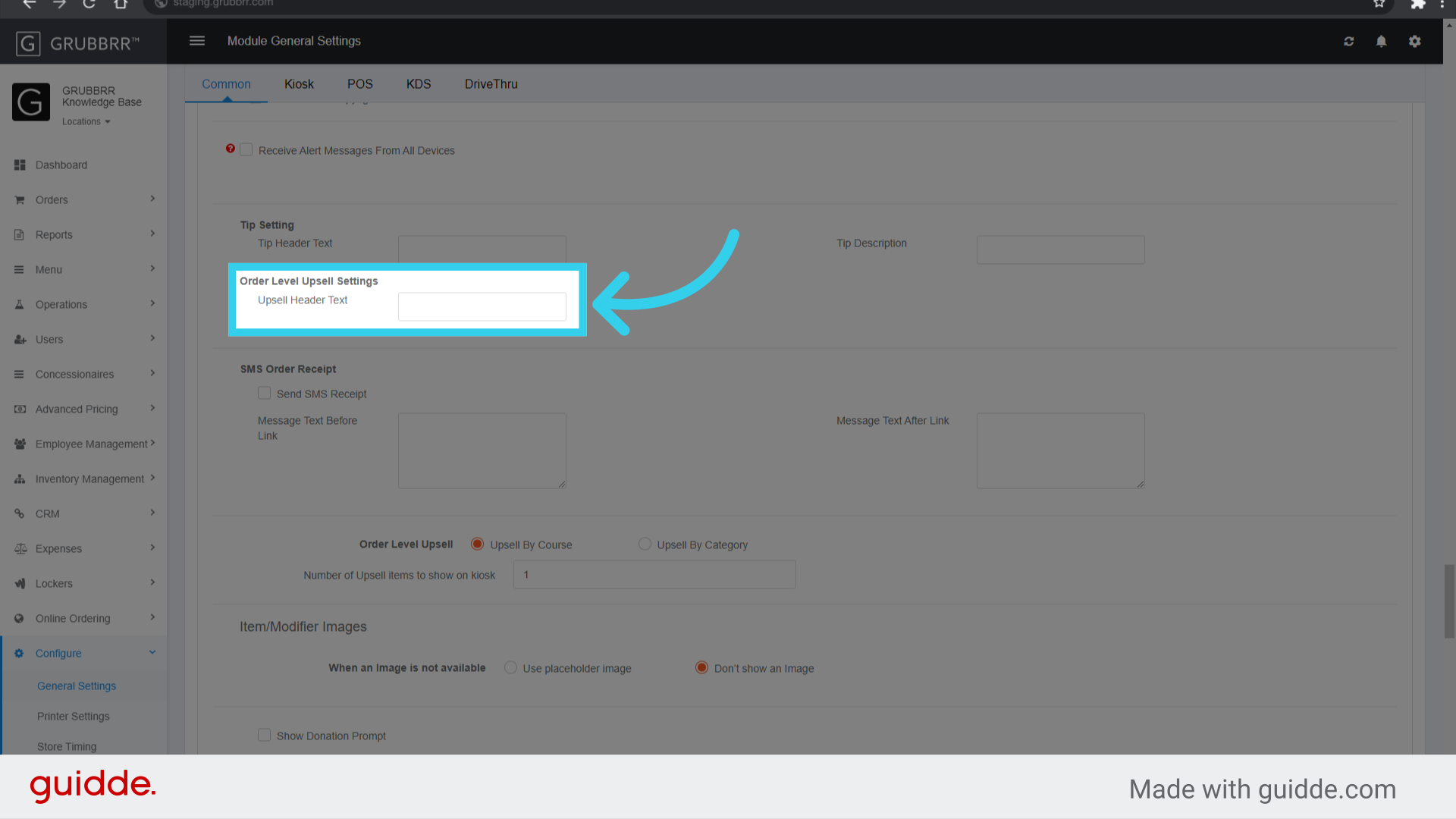 Click 'Order Level Upsell Settings'