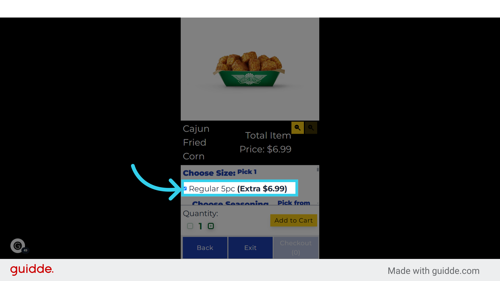 Adds the modifier to the item