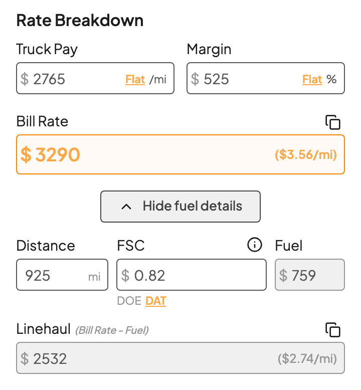 Fuel details Fuel details
