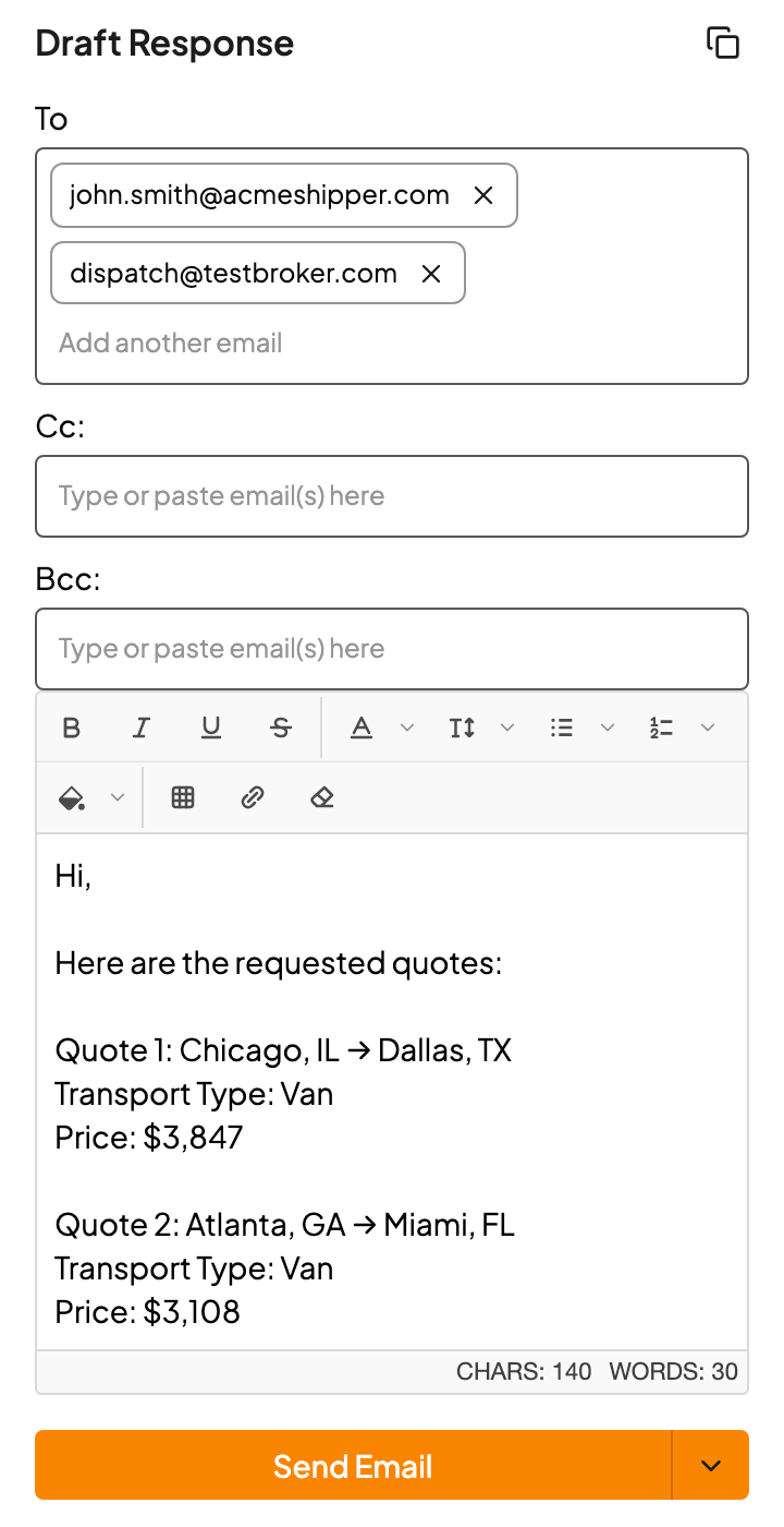 One reply with every quote, numbered One reply with every quote, numbered