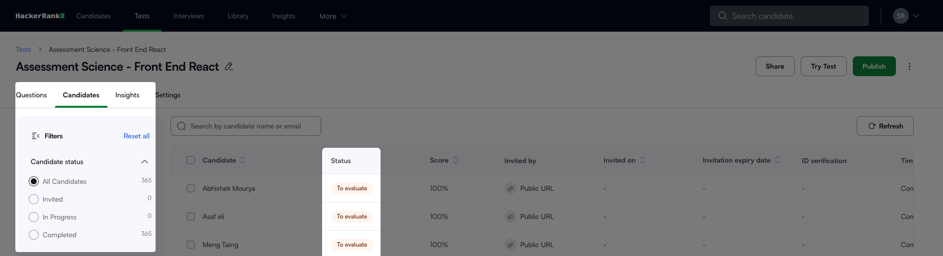image.png view the candidate status and filters