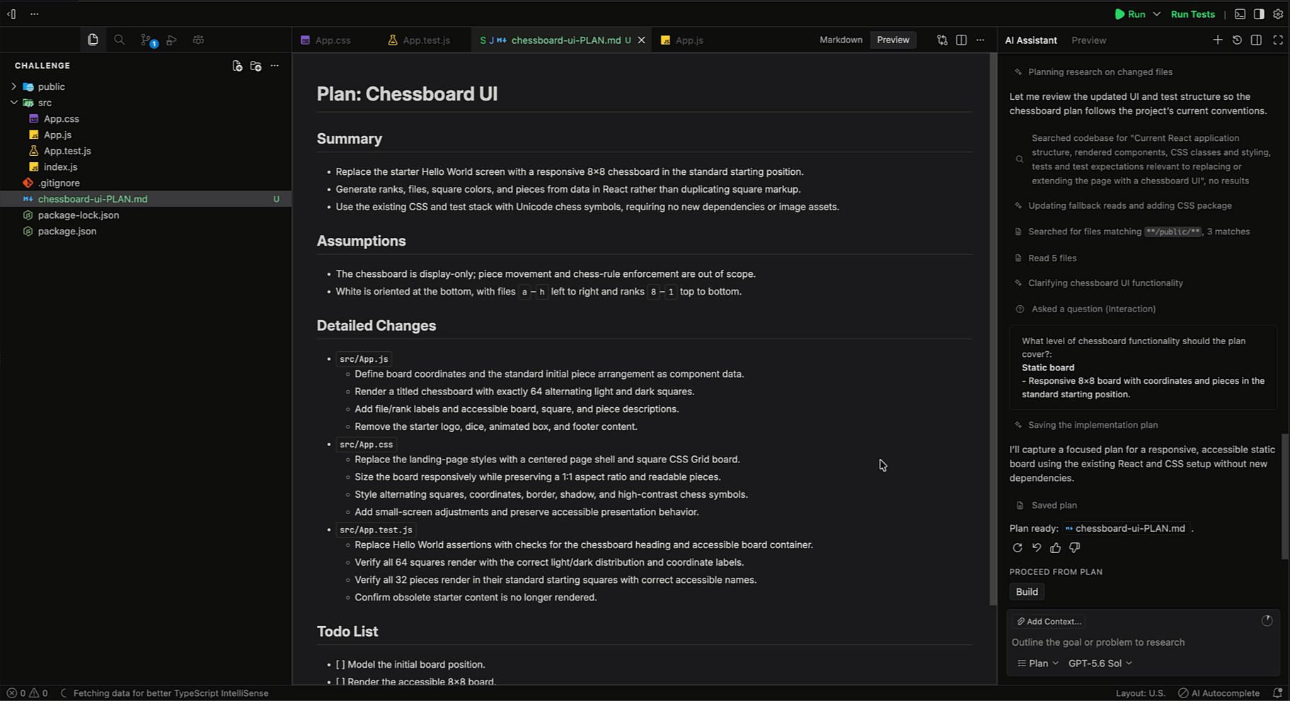 Clear progress AI assistant improvements.gif