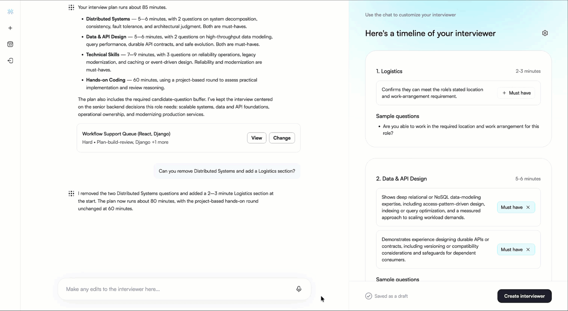 Edit questions chakra creation flow.gif