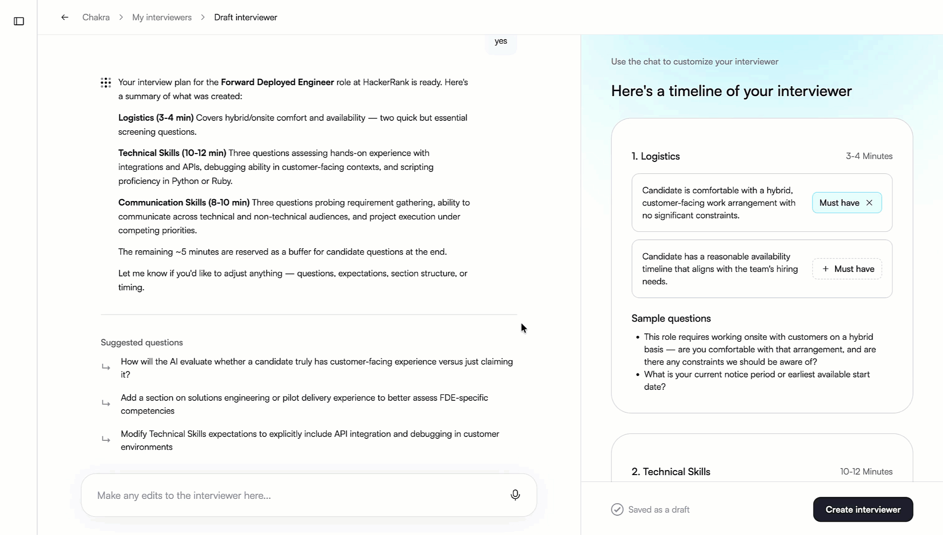 Must-Have Requirements for Interview Setup Chakra.gif Must-Have Requirements for Interview Setup Chakra.gif